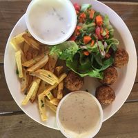 falafel at Monteverde Beer House in Monteverde