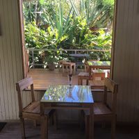 indoor and outdoor seating at Monteverde Beer House in Monteverde