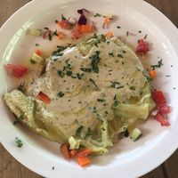 roasted eggplant  at Monteverde Beer House in Monteverde