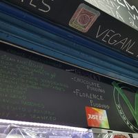 Options at Vegan Yes - Nag's Head Market in North London