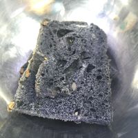 coal bread at Vegan Yes - Nag's Head Market in North London