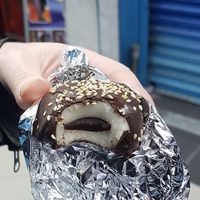 Dark chocolate mochi at Vegan Yes - Nag's Head Market in North London