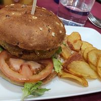 Hamburguesa vegana  #Veganuary at El Almirez in Aranjuez