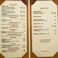 Vegan options in green 💚 at El Almirez in Aranjuez