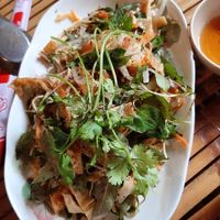 Veg-chickn salad at Com Chay - Nguyen Du in Da Nang