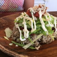 Vegan taco rice at Imacoco in Okinawa