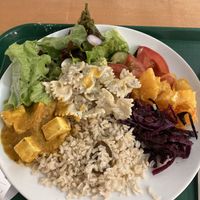 A buffet plate  at DaTerra - Bom Sucesso Markt in Porto