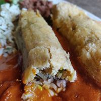 Jackfruit and potato tamales at Camp Robber in Montrose