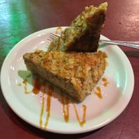 Vegan apple torte at Sattva 1 in Buenos Aires