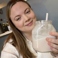 Yummy strawberry milkshake! 🍓   at Double Dutch Pancake House in York