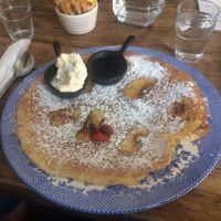 Vegan Dutch apple pancake at Double Dutch Pancake House in York