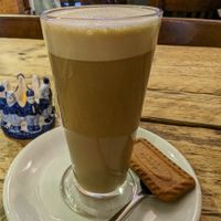 Pistachio Oat Latte at Double Dutch Pancake House in York