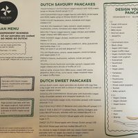 Menu Aug 2024  at Double Dutch Pancake House in York