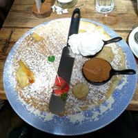 Belgian vegan pancake at Double Dutch Pancake House in York