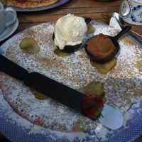 Belgian pancakes (pear and biscoff) 😍 at Double Dutch Pancake House in York