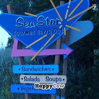 signage at Sea Star Cafe in Chincoteague