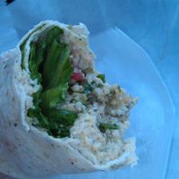 Sea Star Tabouli wrap, YUM!  at Sea Star Cafe in Chincoteague