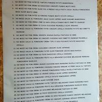 Menu 1 at Pizzeria Stuzzico 2 in Padua