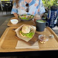 “Tuna Mayo” and the Buddha bowl! 😋   at Love Organics & Birthcafe in Yomitan