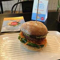 vegan burger at Grill'd in Brisbane
