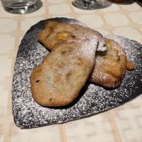 Frittelle di mele  at Osteria Quattro Gatti in Dolceacqua