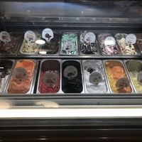 The bottom row is almost all vegan. at Bohotis Gelateria Patisserie in Corfu