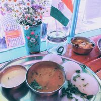 Idli (steamed rice cakes) at Babaji's Kitchen in Belgrave