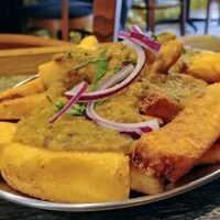 Dahl and chips at Babaji's Kitchen in Belgrave