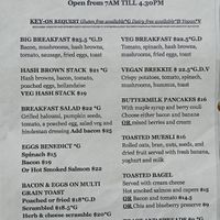 Menu at Sandfly Cafe in Te Anau