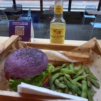 Edamame instead of fries. Winner. at Flower Burger in Turin