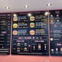 Menu  at Flower Burger in Turin