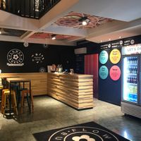 Inside Flower Burger at Flower Burger in Turin