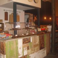 The cake counter at Fig and Sparrow in Manchester