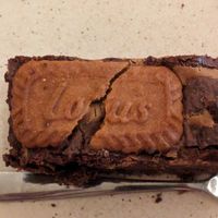 Lotus brownie at Fig and Sparrow in Manchester