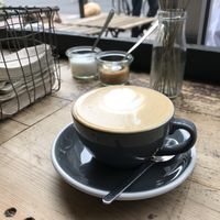 Soy latte 💕 at Fig and Sparrow in Manchester