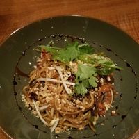 Fried Udon noodes at Rote Rübe in Oberndorf In Tirol