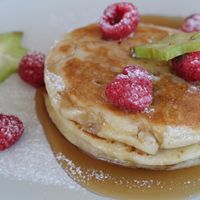 Vegan pancakes at Organic Cafe in Fuengirola