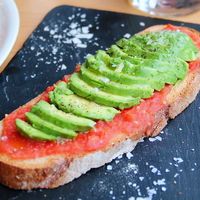 Avocado toast.  at Organic Cafe in Fuengirola