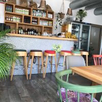 Drinks bar at Organic Cafe in Fuengirola