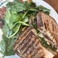 Vegan Portobello panini  at Urth Caffe in Laguna Beach