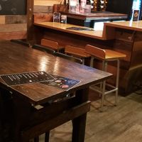 The sad, lonely, empty table where they refused to let us eat...  at Gu Ramen Taps and Tapas in Laguna Beach