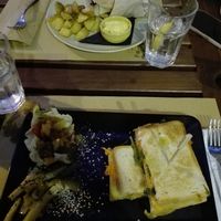 sandwich and burguer at Gorilla in Turin