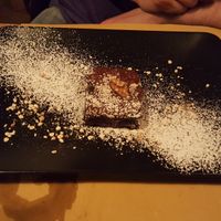Vegan chocolate brownie at Gorilla in Turin