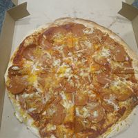 Vegan pepperoni at Harry's Gourmet Pizza in Adamstown