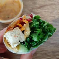 Tofu avocado rice paper roll with miso ginger sauce at Peko Peko in Dunsborough