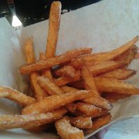 Side of sweet potato fries. Really good! at Veggiezz - Alserbachstr in Vienna
