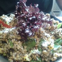 The green curry coconut quinoa. Very tasty (the man LOVED it). at Veggiezz - Alserbachstr in Vienna