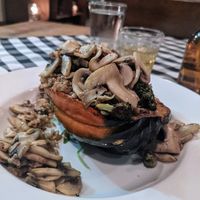 Special - Acorn Squash w/ broccoli & farro w/ added mushrooms at Pia's Trattoria in Gulfport