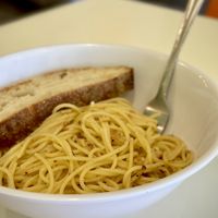 Spaghetti Aglio, Olio e Peperoncino  at Mama Says in Torrance