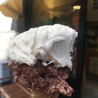 Almond and “cisca” cream gelato at Il Gelato Amico - Principi d'Acaja in Turin
